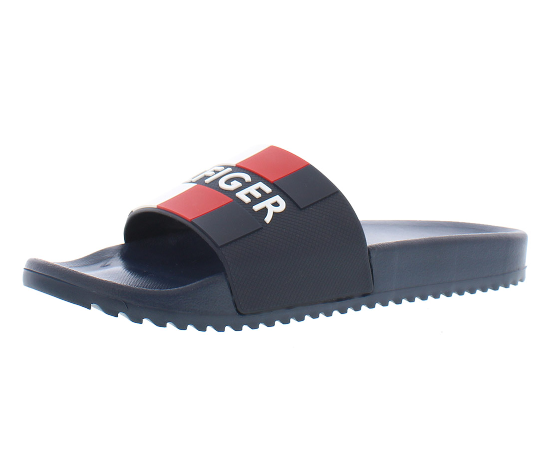 TOMMY HILFIGER Mens Blue Padded Destino Round Toe Slip On  display picture 2