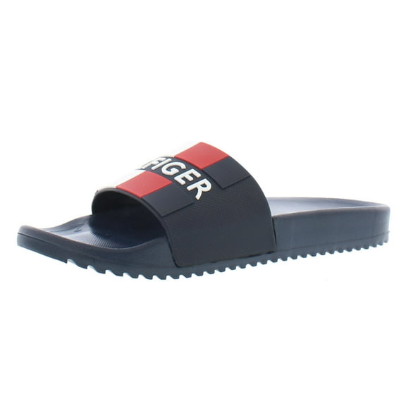 Tommy Hilfiger Mens Romey Slide Sandal 12 Navy