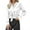 White, variant on Lixiuxyad Womens Colla Shirts And Blouses Blouses For Women Dressy Bow Tie Neck Long Sleeve Work Shirt Formal Casual Wear