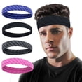 thumbnail image 1 of Diadema para correr, bandas para el sudor para entrenamiento, diademas deportivas ajustables, combinación de 2, 1 of 5