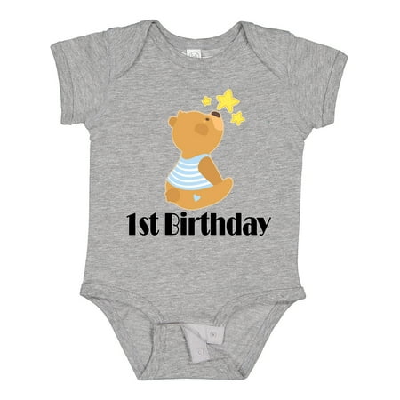 

Inktastic 1st Birthday 1 Year Old Boy Bear Gift Baby Boy Bodysuit