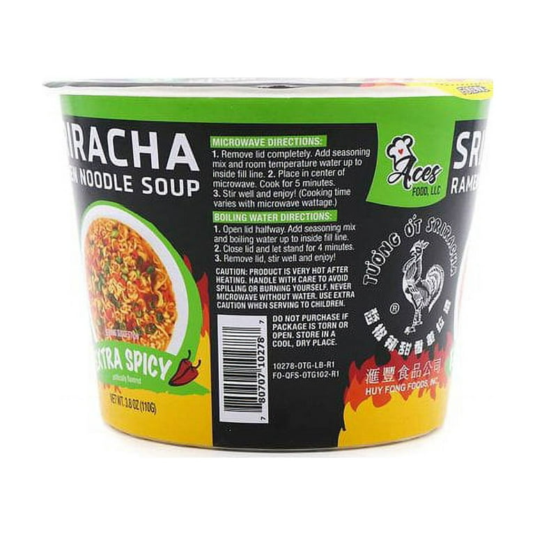 Huy Fong Original Sriracha Ramen Noodle Soup, 3.8 oz - Food 4 Less