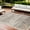 Gray, variant on HomeRoots 9' X 12' Blue And Orange Floral Stain Resistant Indoor Outdoor Area Rug