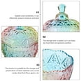 thumbnail image 3 of ZCSKFIN Colorful Glass Storage Jar with Lid, Candy & Cookie Jar, Jewelry Box, Buffet & Biscuit Containers , Storage Jar Decoration Jar Jewelry Box Home Decoration, 3 of 6