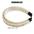 thumbnail image 2 of Unique Bargains 1 Pcs Velvet Twist Braid Headband Fashion Hairband for Woman Non Slip Beige, 2 of 7