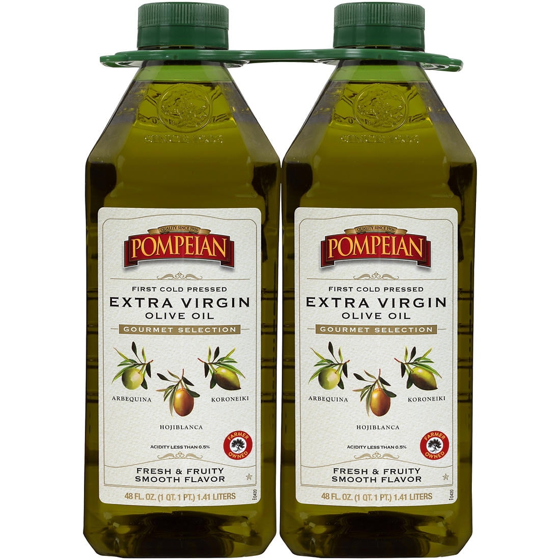 Pompeian Gourmet Extra Virgin Olive Oil Bottle New Pk Oz