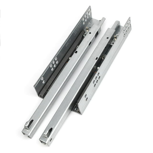 2x Cajón Riestas deslizantes Cajones Diapositivos Cajones de hardware Runner debajo de los de la piel de montaje para baño S