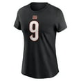 thumbnail image 2 of Women's Nike Joe Burrow Black Cincinnati Bengals Player Name & Number T-Shirt, 2 of 5