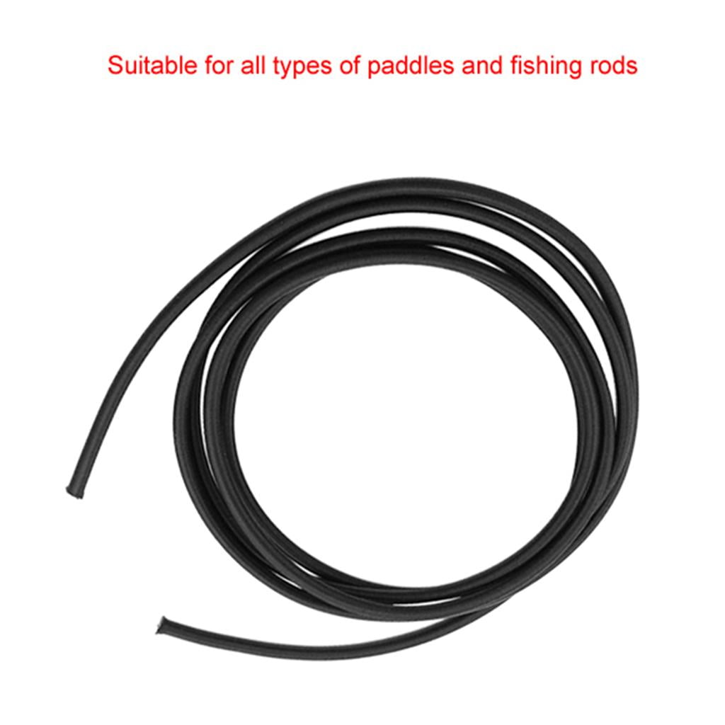 Generic 2mm Elastic Shock Cord Marine Kayak Stretch String Rope Tent 30m  Black