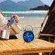 thumbnail image 4 of pstuiky Pequeño reloj despertador de metal gemelo ruidoso silencioso con luz nocturna, 4 of 7