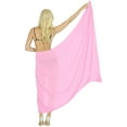 thumbnail image 5 of HAPPY BAY Women's Swimwear Summer Wraps Beach Bikini Long Vacation Swim Cover up Pareos Bathing Suit Beachwear Sarong Coverups One Size Pink_X1054, 5 of 5