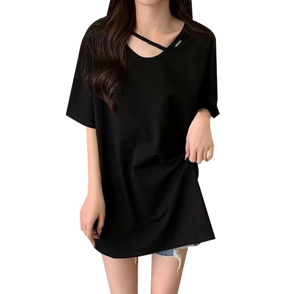 Vedolay Womens Tops Long Sleeve 2023 Long Sleeve Tops Casual Loose Blouses Sweatshirts Black,2XL