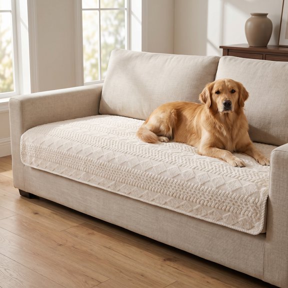 Washable Non-Slip Sofa Cover, Pet Friendly Couch Protector Slipcover for Dogs 27.56"X70.87"