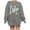 AB74 Grey, variant on Tisuna Oversized Crewneck Sweatshirt For Women Love Letter Print Long Sleeve Pullover Tops Fashion Comfortable Ladies Valentine'S Loose Fit Outfits Beige Size L
