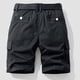 thumbnail image 4 of pstuiky Pantalones cortos para hombre, Pantalones cortos cargo de talla grande para hombre, con múltiples bolsillos, holgados, para playa y verano Pantalones cortos cargo, 4 of 4