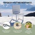 thumbnail image 3 of WestinTrends Cape May HDPE Outdoor Patio Dining Side Chair, Gray, 3 of 15