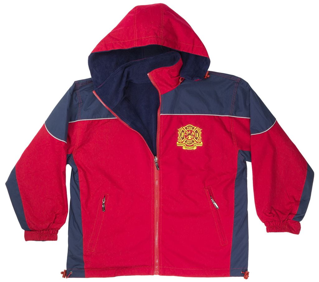FIREFIGHTER Firefighters Windbreaker Jacket RedNavy Adult Men's Women