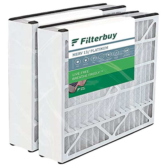 FilterBuy 20x25x5 Air Filter (2-Pack, MERV 13), Replacement HVAC AC Furnace Filters for Trion Air Bear, Air Kontrol, Generalaire, Payne, Skuttle, and Ultravision (Actual Size: 19.63" x 24.13" x 4.88")