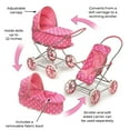 thumbnail image 4 of Just Like Mommy 3-in-1 Doll Pram/Carrier/Stroller - Pink/Polka Dots, 4 of 11
