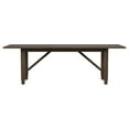 thumbnail image 3 of Benjara Andy 5pc Dining Table Set, Cane Rattan Back, Brown Wood, Beige Fabric, 3 of 5