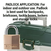 Master Lock Padlock, Solid Brass Lock, 3/4 in. Wide, 120Q (Pack of 4-Keyed Alike)