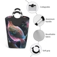 thumbnail image 4 of KLL Bird 3 Laundry Hamper,Large Canvas Fabric Lightweight Storage Basket Toy Organizer Dirty Clothes Collapsible Waterproof, 4 of 6