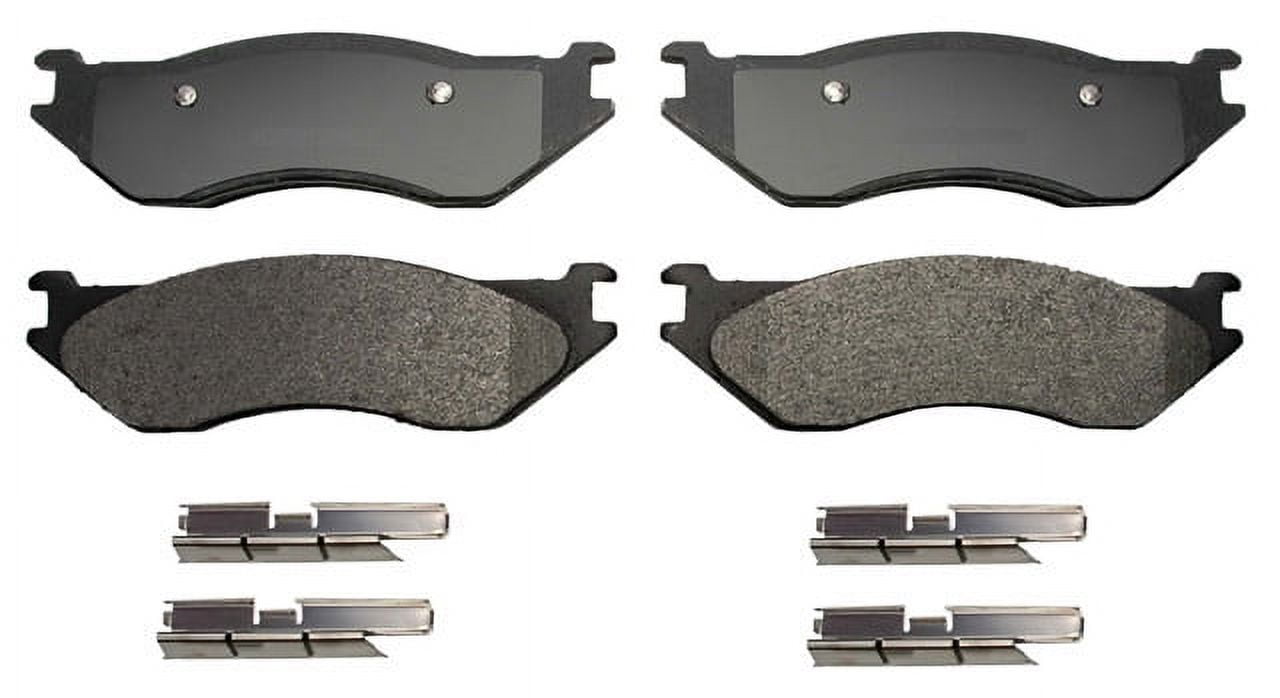 Raybestos PGD966M Professional Grade Semi-Metallic Disc Brake Pad Set Fits select: 2002-2003 DODGE RAM 1500, 2004-2005 DODGE RAM 1500 ST/SLT