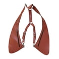 thumbnail image 2 of Bolso De Hombro Oculto Para Las Axilas, Cartera Con Correa Para Las Axilas, Para Acampar, Caminar En La Calle, Amarillo Y Marrón, 2 of 8
