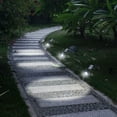 thumbnail image 3 of Huiyi 4 LED Outdoor Solar Spotlights, Waterproof Solar Powered Security Light Landscape Light Auto on/Off In-ground/Wall Light for Garden Patio Driveway Pond Deck, 3 of 11