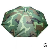 U&S Head Umbrella Hats, Sun Rain Umbrella Hat Portable Mini Umbrella Caps Folding Hat Umbrella with Elastic Bands for Outdoor Fishing Farming Gardening Camping Hiking D3U6
