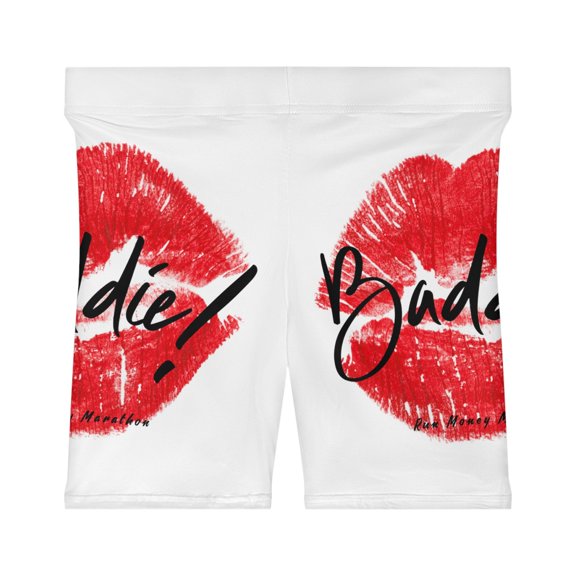 Baddie White Biker Shorts