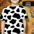 thumbnail image 5 of Cow Pattern Halloween Costume All Over Youth T Shirt, 5 of 6