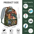 thumbnail image 3 of Romantic Rose and Peony Pattern Bookbag - Lightweight School Backpack with Padded Straps, 3 of 6