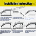 thumbnail image 5 of For 2004-2008 Acura TL Sedan Mugen Style Window Visor Vent Rain Guards Deflector, 5 of 7