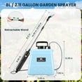 thumbnail image 6 of KOYMISKU Battery Powered Sprayer,2.11 Gallon/8L Electric Sprayer with 3 Mist Nozzles, Rechargeable Handle, Retractable Wand & Adjustable Strap for Lawn &Garden, 6 of 8