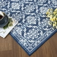thumbnail image 3 of CAROMIO Vintage Rugs Oriental Floral Distressed Accent Rug Machine Washable Rug Non-Slip Rug Boho Living Room Rug, 9' x 12' Blue, 3 of 5