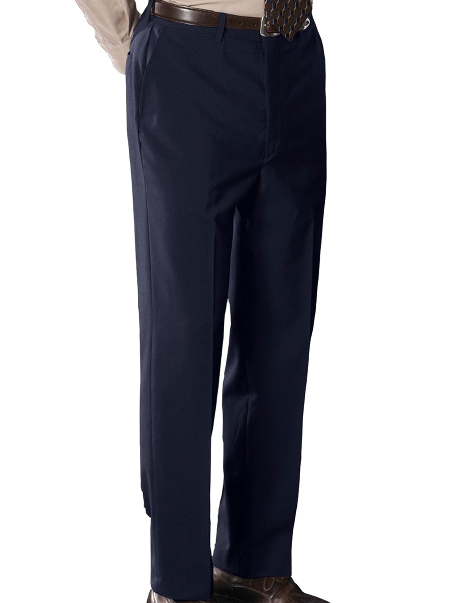 Edwards - Edwards Garment Men's Classic Flat Front Dress Pant - Walmart ...