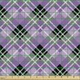 thumbnail image 2 of Plaid Sofa Upholstery Fabric by the Yard, Continuous Print of Squares Lines Stripes Illustration in Purple Tones, Decorative Fabric for DIY and Home Accents, Lavender Violet Dimgray by Ambesonne, 2 of 5