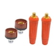 thumbnail image 3 of davian 4 Pieces Welding Cable Connector TIG Welding Panel Connector Quick Fitting Plug Socket Copper Premium Construction Suitable for Repair Replacement Red, 3 of 8