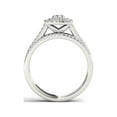 thumbnail image 2 of 3/4Ct Diamond 10k White Gold Double Halo Engagement Ring Set, 2 of 5
