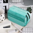 thumbnail image 7 of Kdxio Teal Turquoise for Double Compartment Pen Case Oxford Organizer with Zipper Pockets for Students Artists, 7 of 7