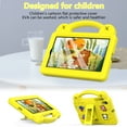 thumbnail image 5 of ShellTech Kids Case for Onn 7 inch Tablet Case (2024) Gen 4 Model:100135924,Kids Boy Girl EVA Case Shockproof Stand Handle Cover for Onn 7 inch Tablet 2024 Gen 4,Yellow, 5 of 8