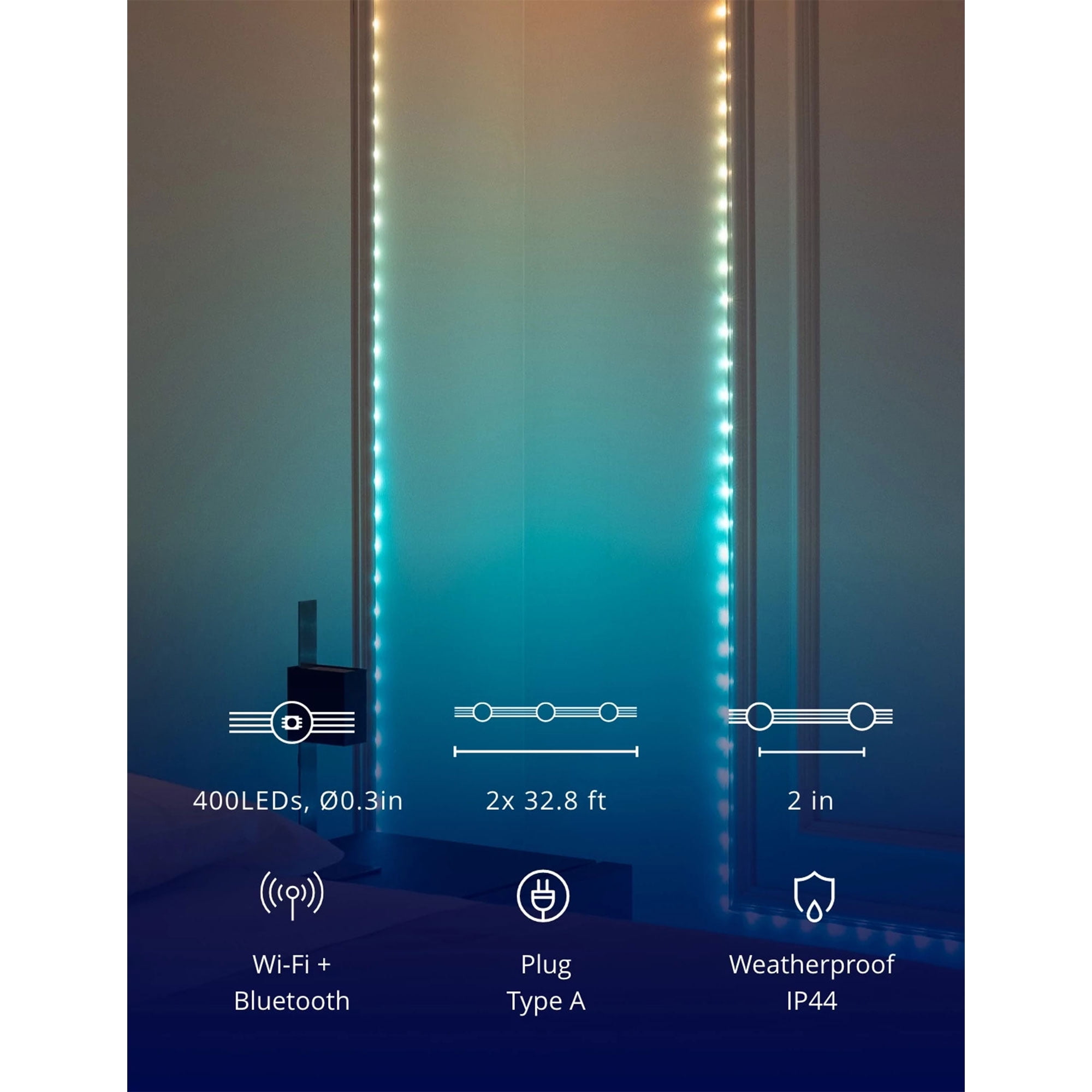 Twinkly Dots 200 RGB LED USB Flexible Light String (Gen II) Multi  TWD200STP-TUS - Best Buy