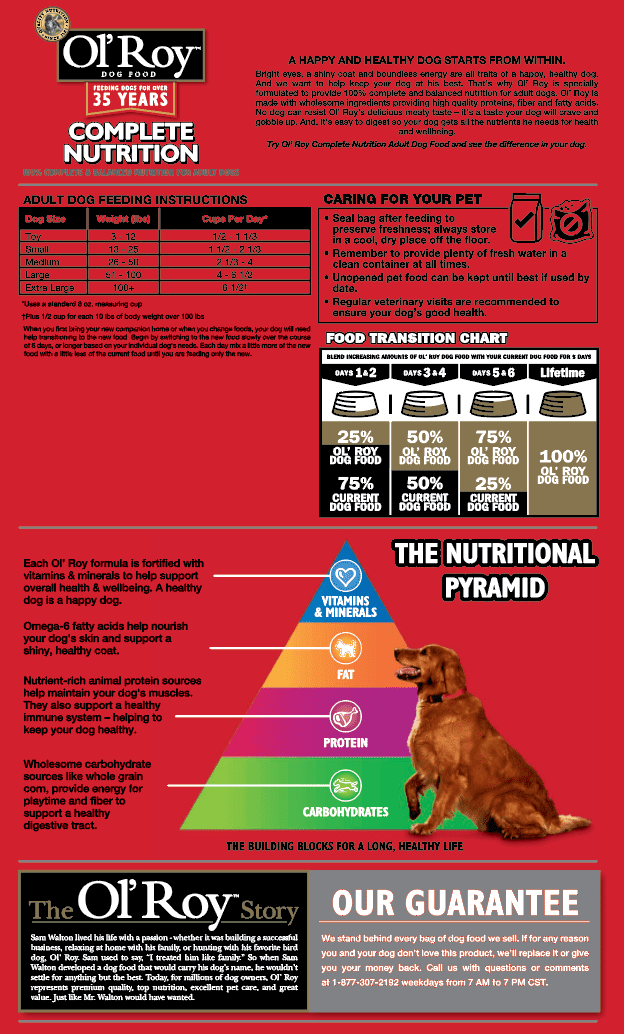 Ol' Roy Complete Nutrition Adult Dry Dog Food, 4 Lbs.