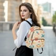 thumbnail image 6 of FORMRS Mini Backpack Purse for Women Quilted Travel Daypack Casual Shoulder Bag, Beach Pattern, 6 of 7