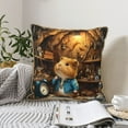 thumbnail image 4 of KLL Scientist Guinea Pig Decorative Throw Pillow Covers Velvet Soft for Couch Sofa Bedroom Living Room Outdoor (No pillow core)- 18"x18", 4 of 5