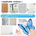 thumbnail image 5 of Topboutique Butterfly Wall Decor 24 Pcs 3D Butterfly Decoration Removable Butterfly Stickers Butterflies Decals for Birthday Party Decorations Kids Bedroom Butterfly Stickers Magnets Blue, 5 of 9