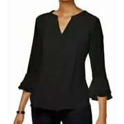 Women's Blouse Small Petite Knit Bell Sleeve PS