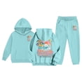 thumbnail image 2 of JAJAHO Girls Jogger Set 2 Piece Pullover Hoodie And Sweatpants Set California Printed Tracksuit For Kids 2-13Y, 2 of 4