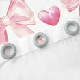 thumbnail image 4 of Bowknot Curtains & Drapes 42"Wx84"L Teen,Dreamy Princess Window Curtains Pink Cute Bow Girly Geometric 30%-50% Blackout Curtains Kawaii Bow Tie Heart Window Treatments 2 Panels, 4 of 5